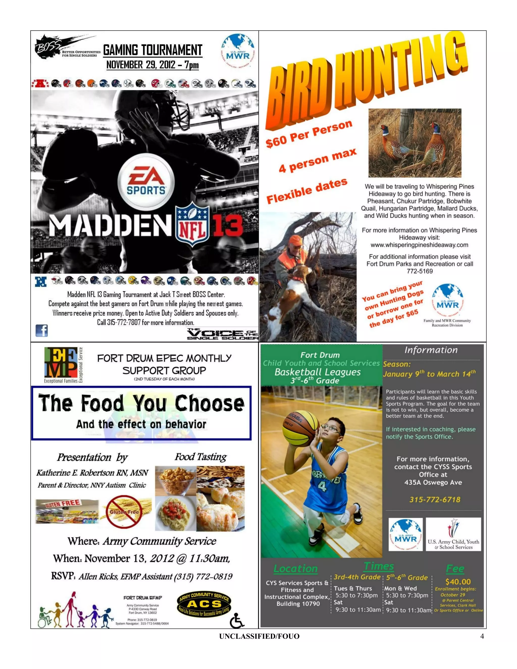 UNCLASSIFIED/FOUO   4
 