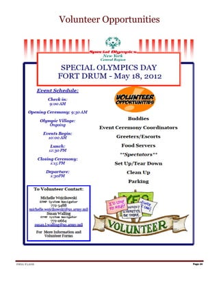 Volunteer Opportunities




FRSA FLASH                             Page 24
 