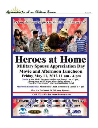 Appreciation for all our Military Spouses   Page 10
 