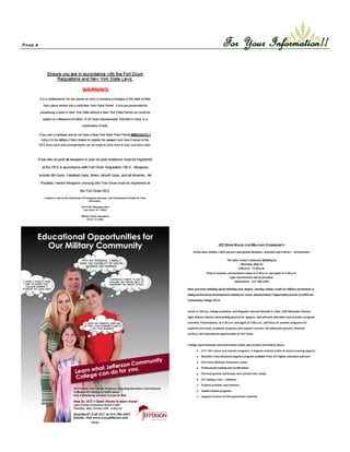 Page 4   For Your Information!!
 