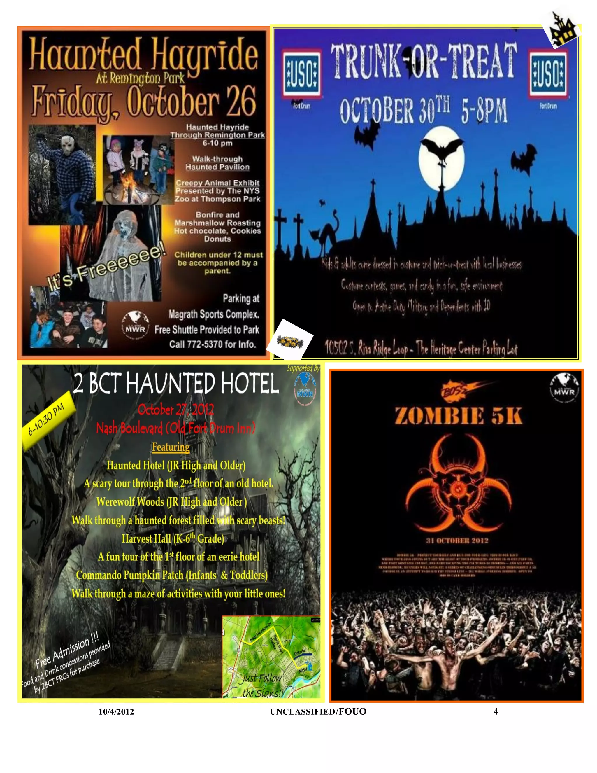 10/4/2012   UNCLASSIFIED /FOUO   4
 