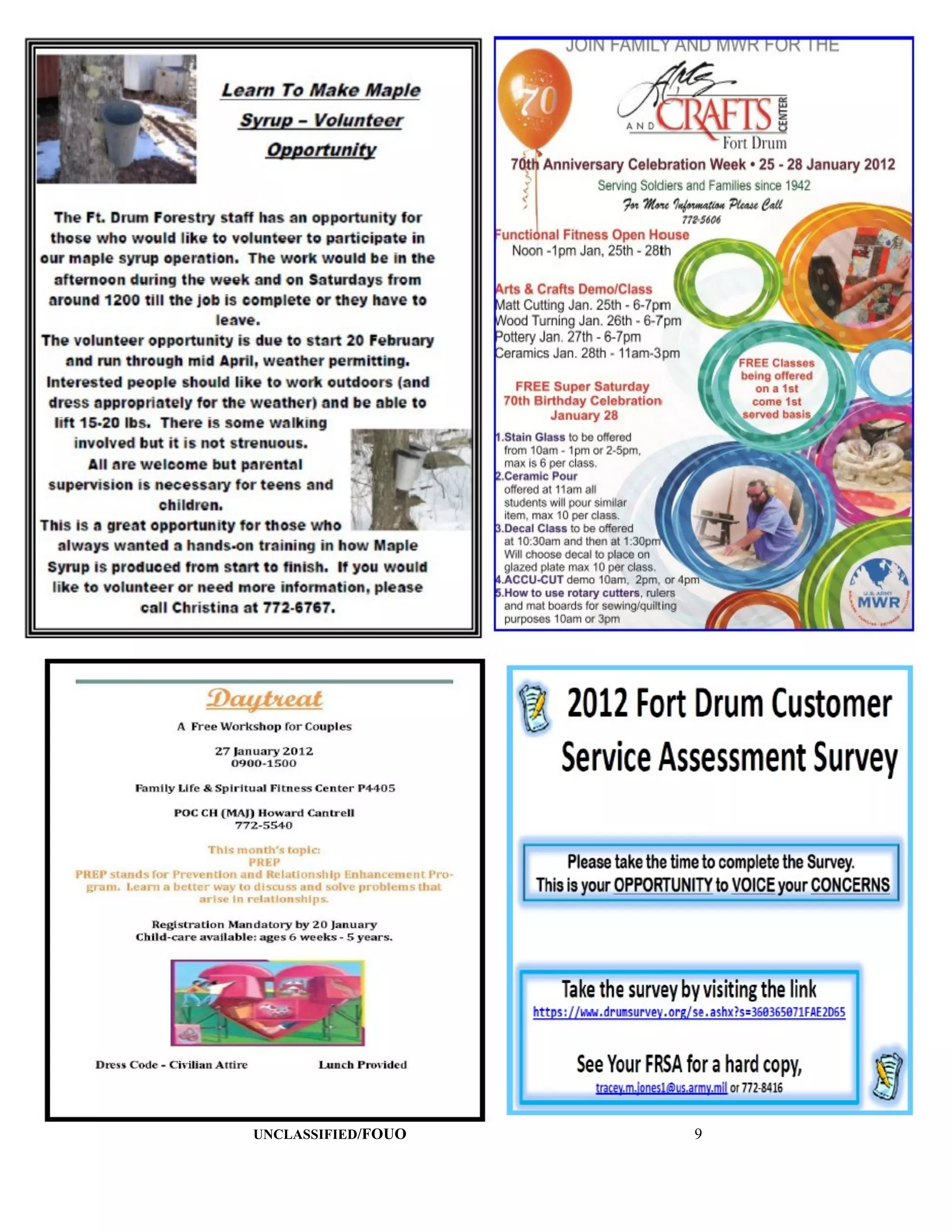 UNCLASSIFIED/FOUO   9
 