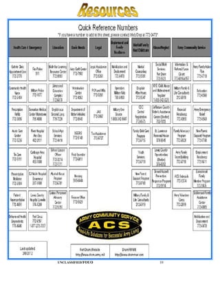 UNCLASSIFIED/FOUO   10
 