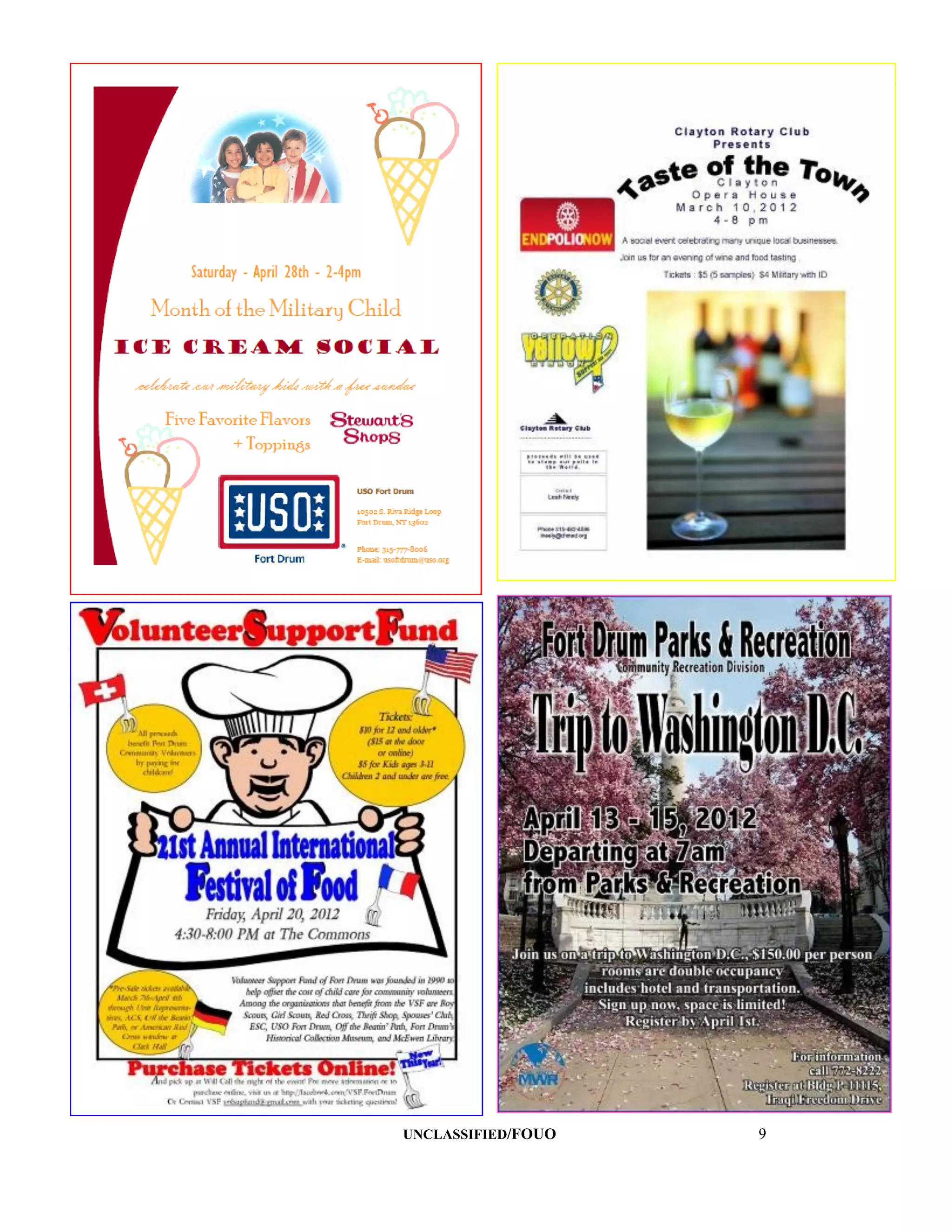 UNCLASSIFIED/FOUO   9
 