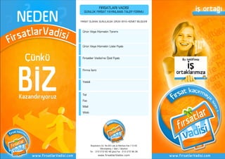 Fırsatlar vadisi broşür