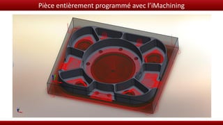 Pièce entièrement programmé avec l’iMachining
 