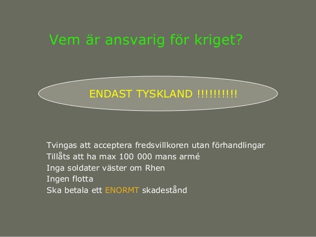 Första världskriget bra