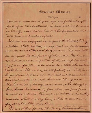 Draft of the Gettysburg Address