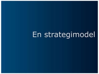 En strategimodel
 