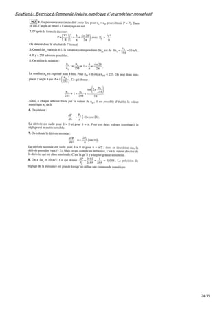 24/35
Solution 6: Exercice 6:Commande linéaire numérique d'un gradateur monophasé
 