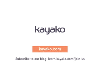 kayako.com
Subscribe to our blog: learn.kayako.com/join-us
 