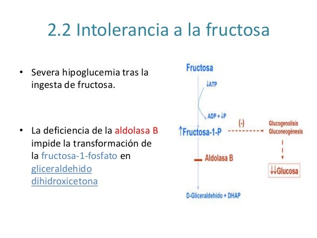 Fructosuria esencial e intolerancia a la fructosa Fructosuria esencial e intolerancia a la fructosa