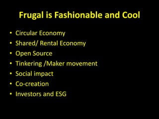 Frugal innovation for Indian entrepreneurs | PPT