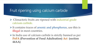 Techniques of ripening followed in fruits | PPTX