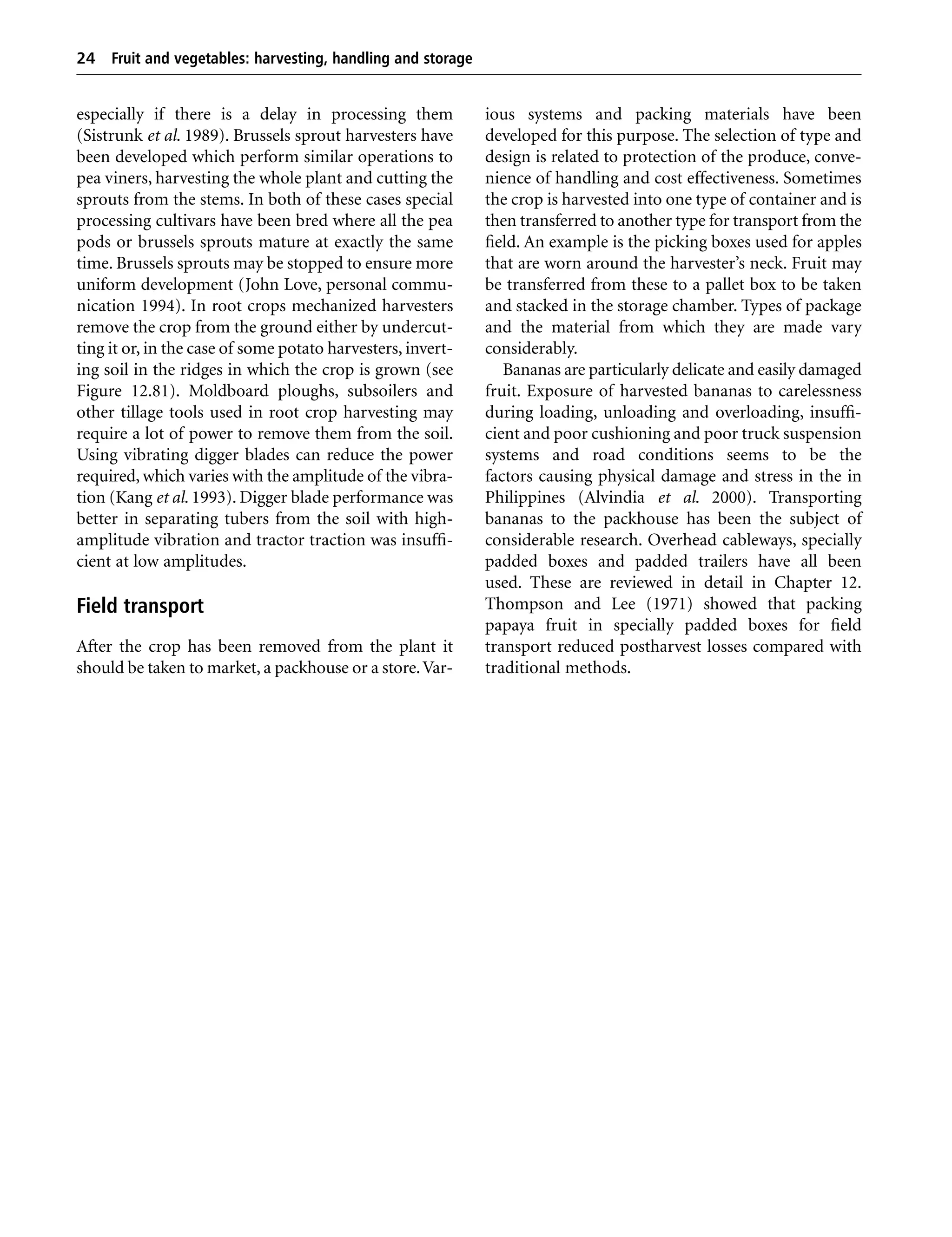 Fruit and vegetables Harvesting, Handling and Storage PDF