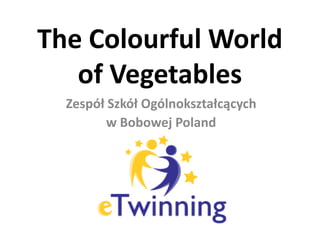 TheColourfulWorld of Vegetables Zespół Szkół Ogólnokształcących  w Bobowej Poland 