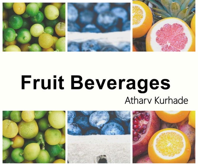 Fruit Beverages RTS PPT