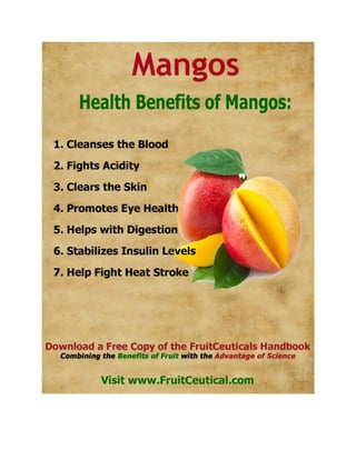 FruitCeutical Handbook At-a-Glance - Natural Health Benefits of Fruit
