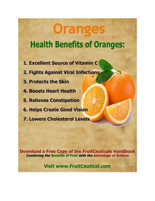 FruitCeutical Handbook At-a-Glance - Natural Health Benefits of Fruit