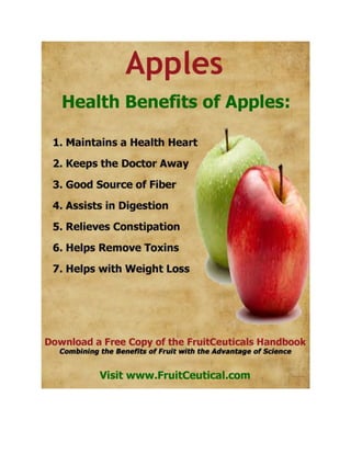 FruitCeutical Handbook At-a-Glance - Natural Health Benefits of Fruit