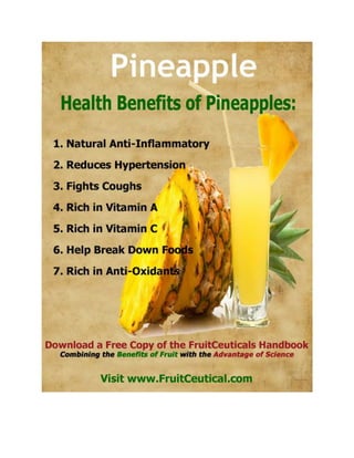 FruitCeutical Handbook At-a-Glance - Natural Health Benefits of Fruit