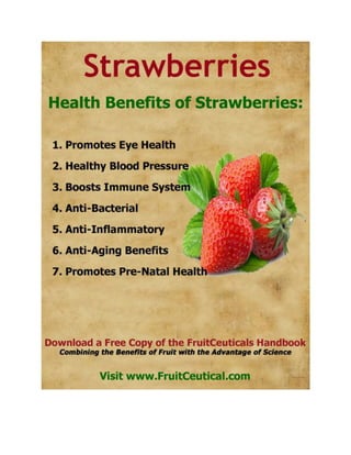 FruitCeutical Handbook At-a-Glance - Natural Health Benefits of Fruit