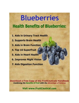 FruitCeutical Handbook At-a-Glance - Natural Health Benefits of Fruit