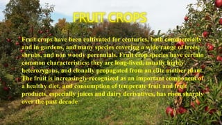 Fruit crops | PPTX