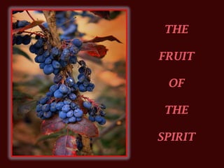 THE  FRUIT  OF  THE SPIRIT 