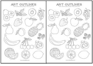 Fruit outline