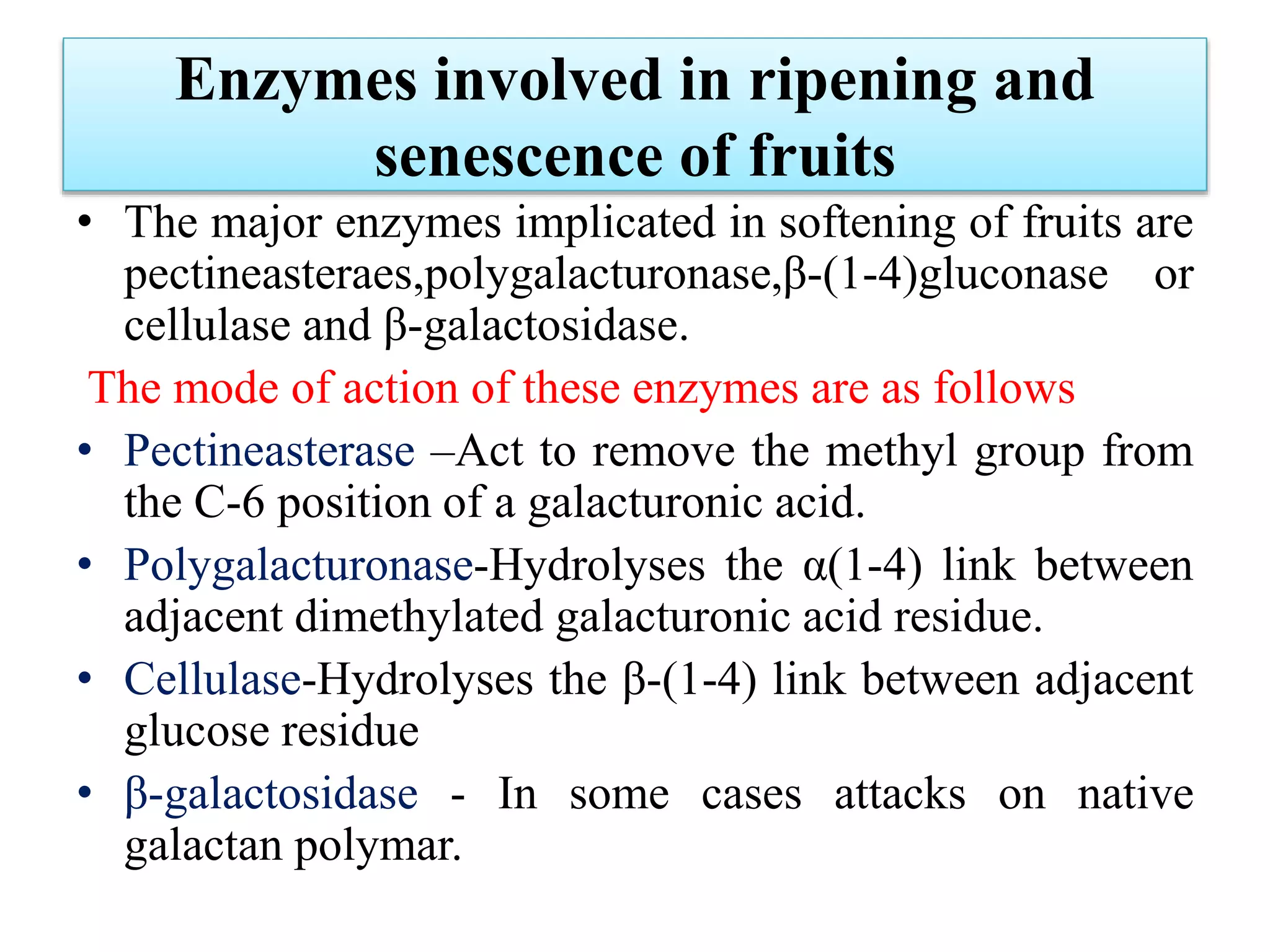 Mechanism of Fruit ripening | PPTX
