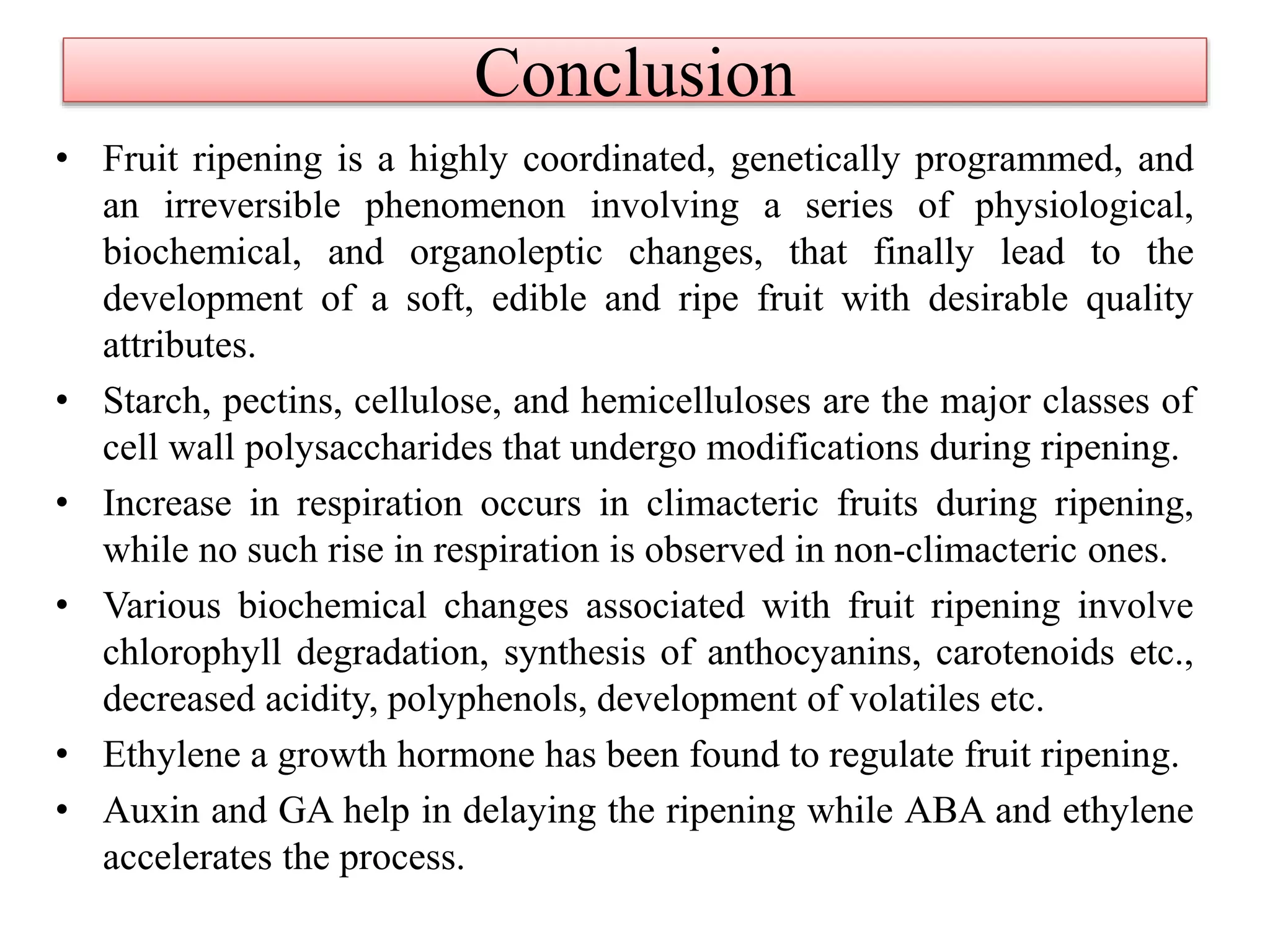 Mechanism of Fruit ripening | PPTX
