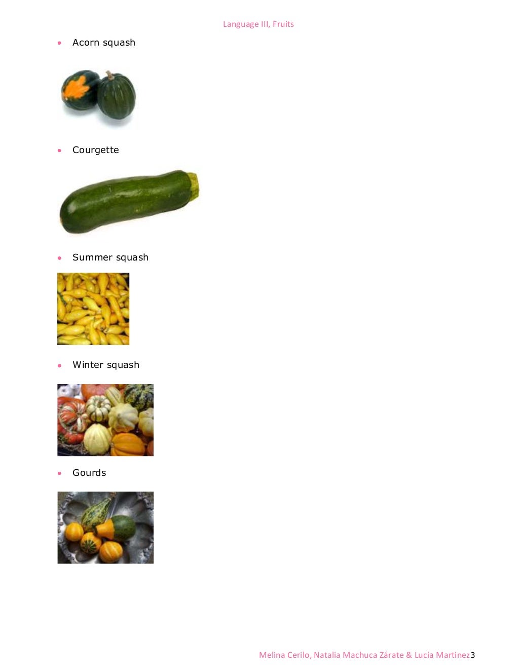 Classification of fruits