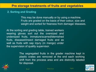 Sorting Grading Fruits and vegetables | PPT
