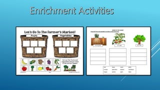 Fruits and vegetables