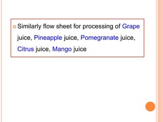 Fruits and Vegetables Processing Technology | PPTX