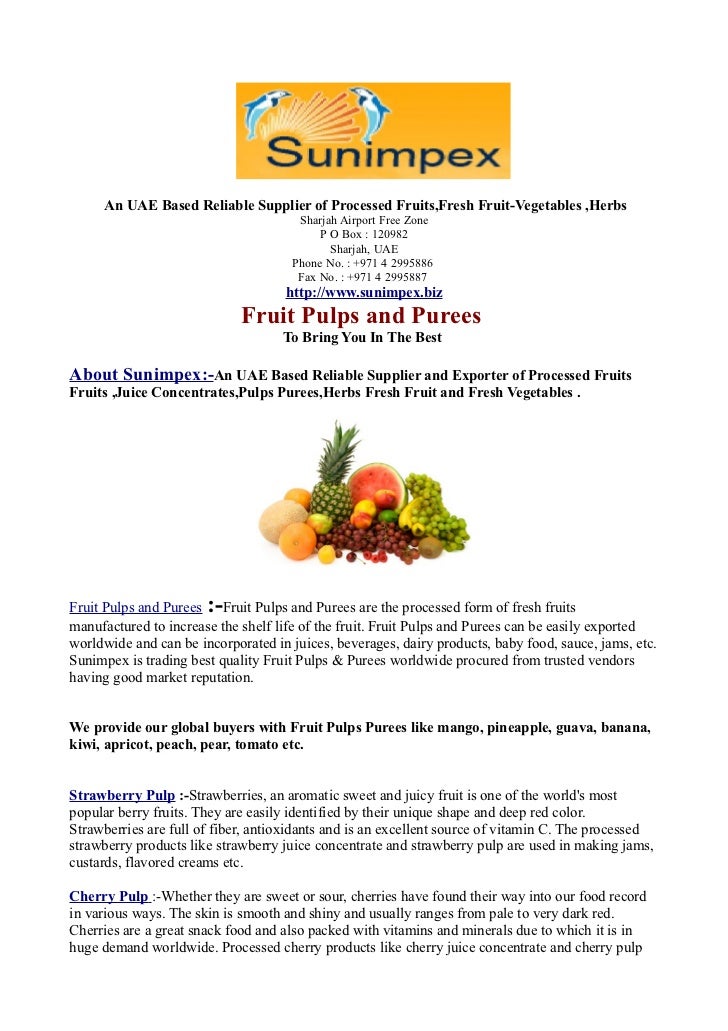 Fruit Juice Concentrate Ppt 2025