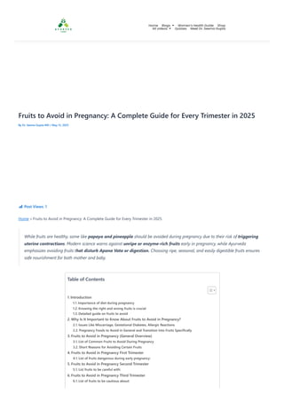 Curated visual reference: Fruits To Avoid In Pregnancy 2025 Ayurveda Modern Pdf Photo Inspiration
