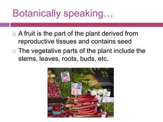 Fruits & vegetables | PPTX