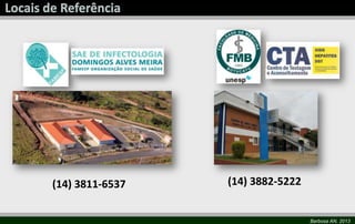 Barbosa AN, 2013
(14) 3811-6537 (14) 3882-5222
 