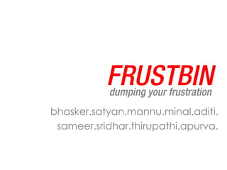 bhasker.satyan.mannu.minal.aditi.
sameer.sridhar.thirupathi.apurva.