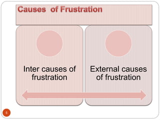 5 
Inter causes of 
frustration 
External causes 
of frustration 
 