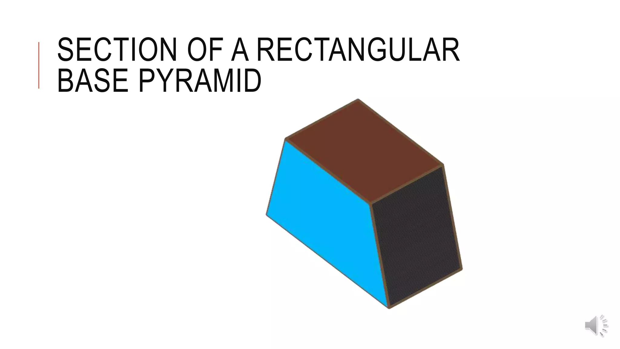 SECTION OF A RECTANGULAR
BASE PYRAMID
 