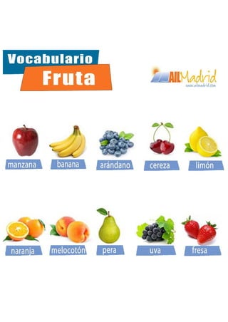 Spanish Resources: fruta