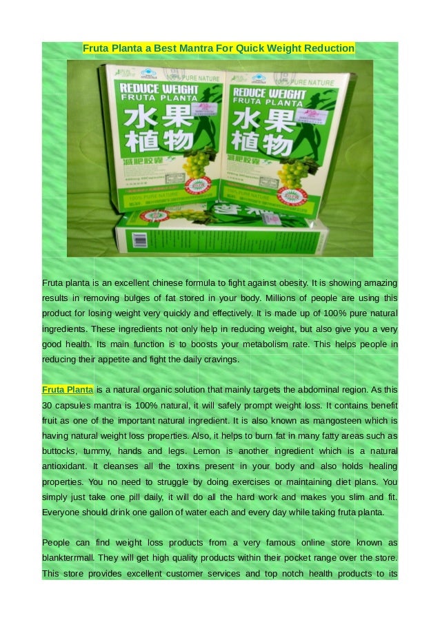 quick weight loss products