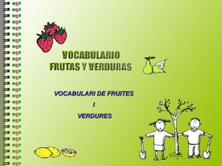 VOCABULARI DE FRUITES  I  VERDURES 