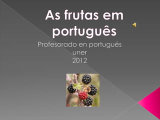 Frutas em português