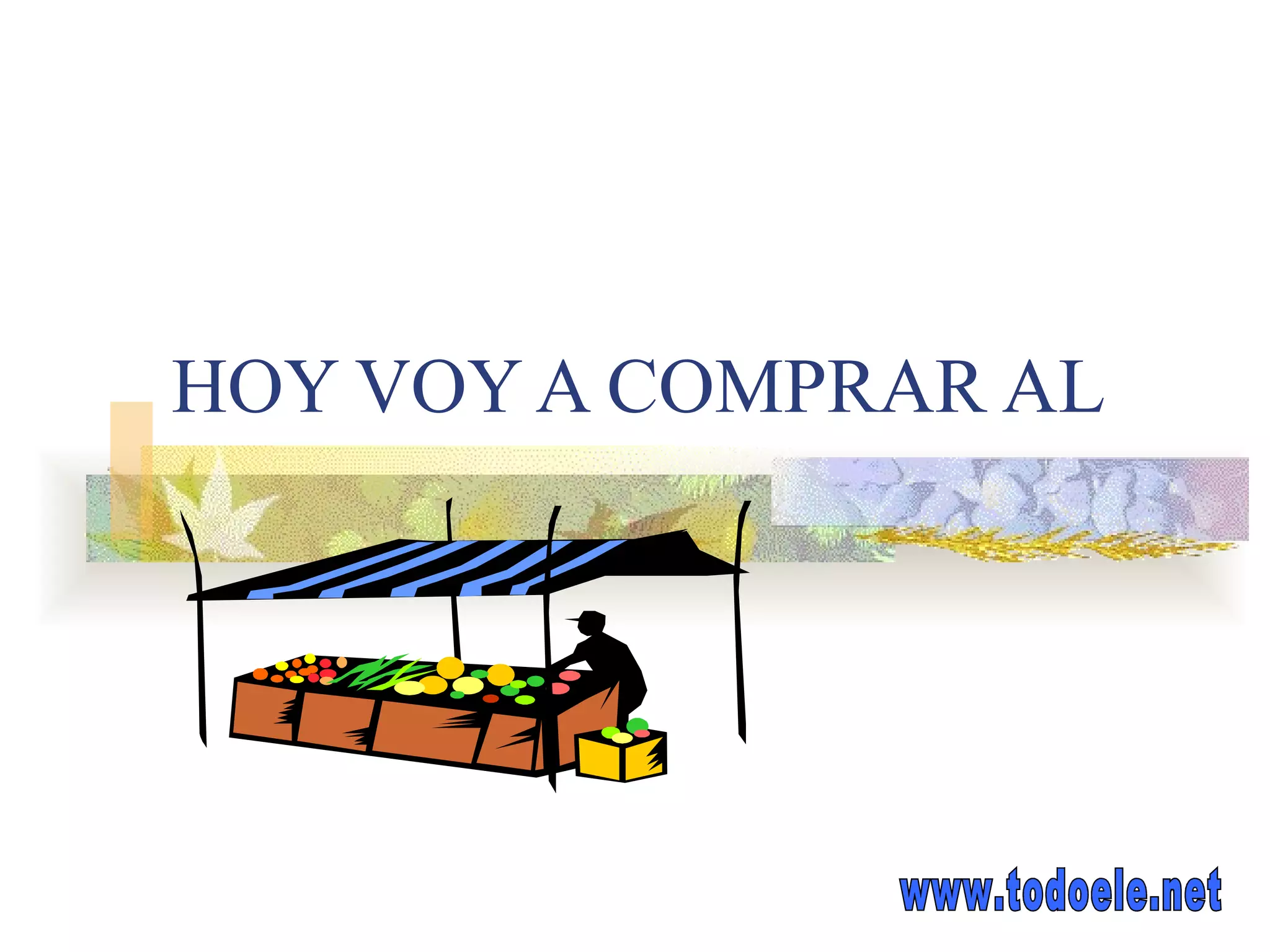 HOY VOY A COMPRAR AL www.todoele.net