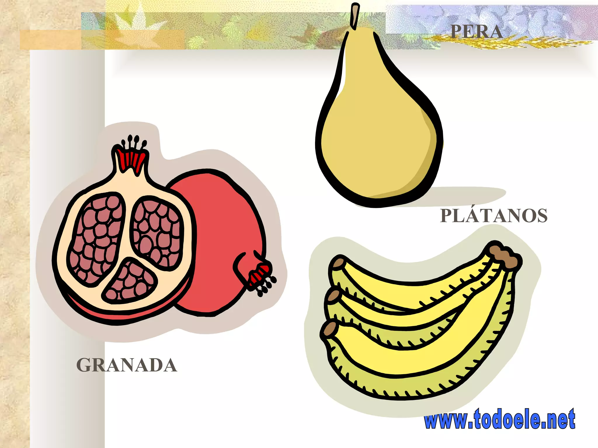 GRANADA PLÁTANOS PERA