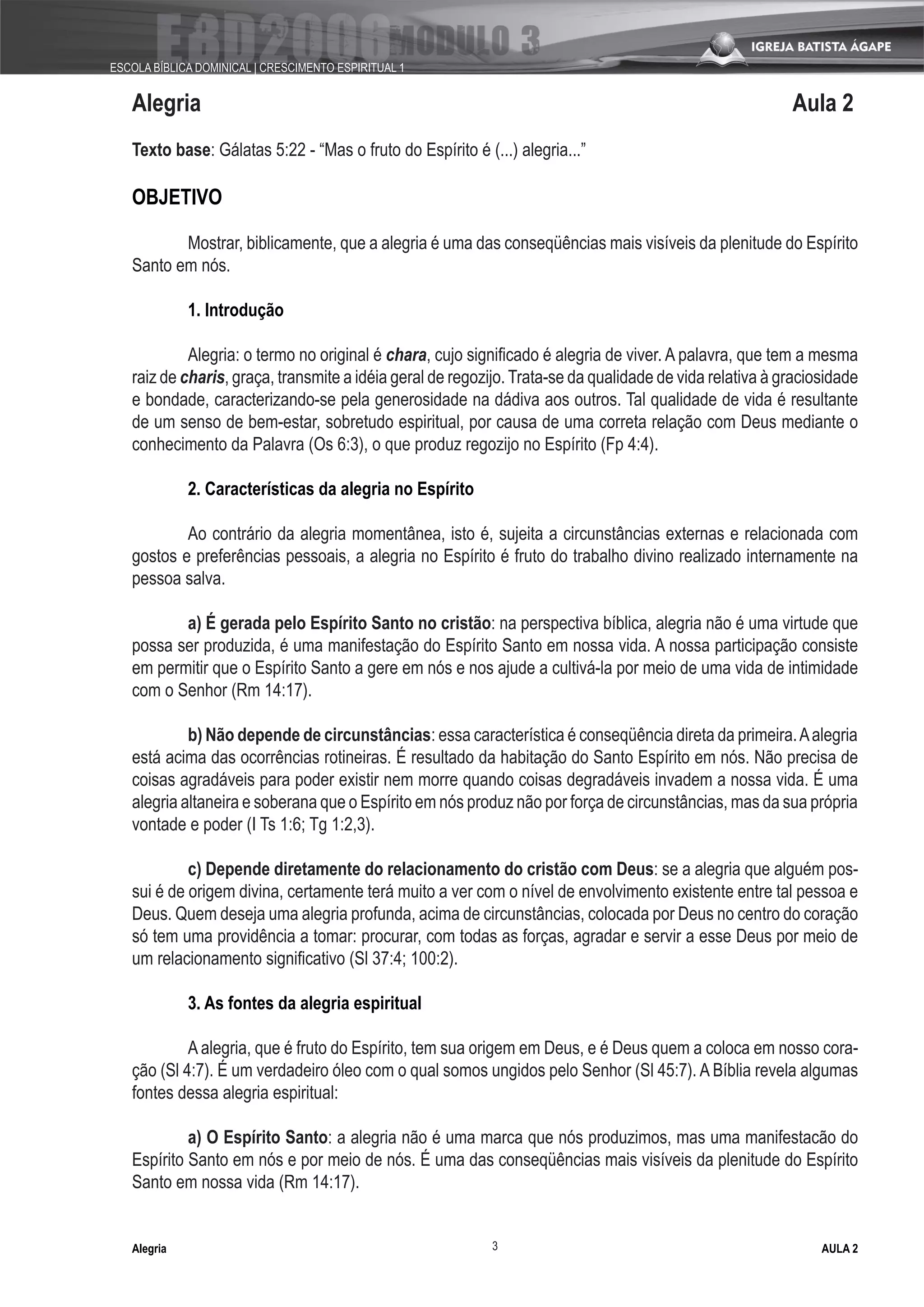 Fruto Do EspíRito Modulo 3